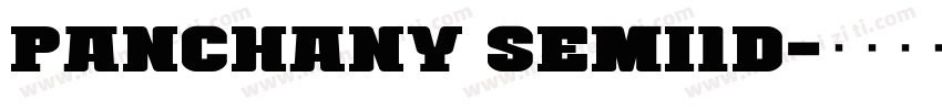 Panchany Semi1d字体转换
